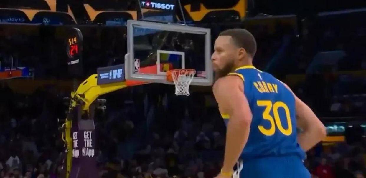 库里超远三分定胜局！勇士119-109胜湖人