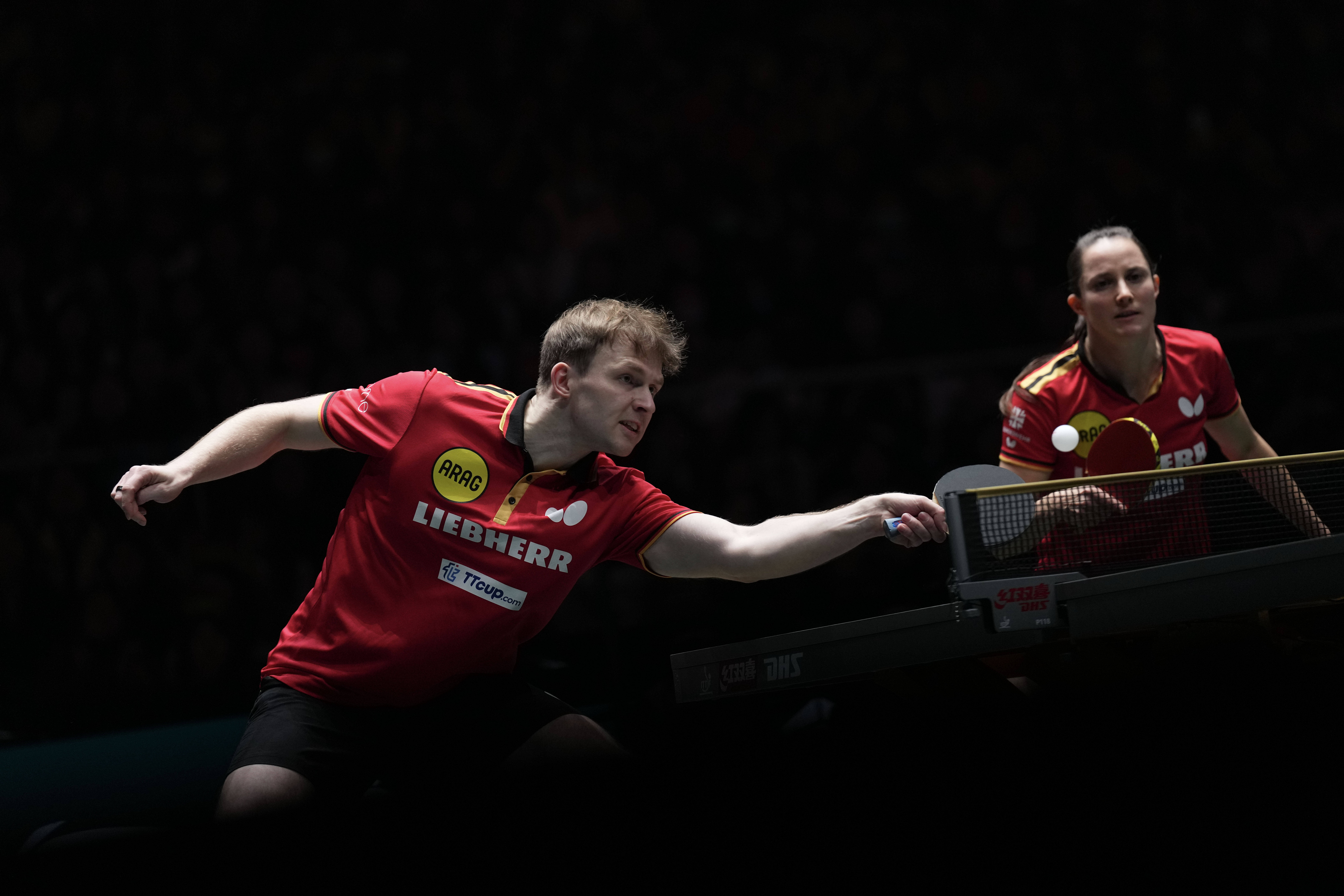 （体育）乒乓球——混合团体世界杯：中国队胜德国队