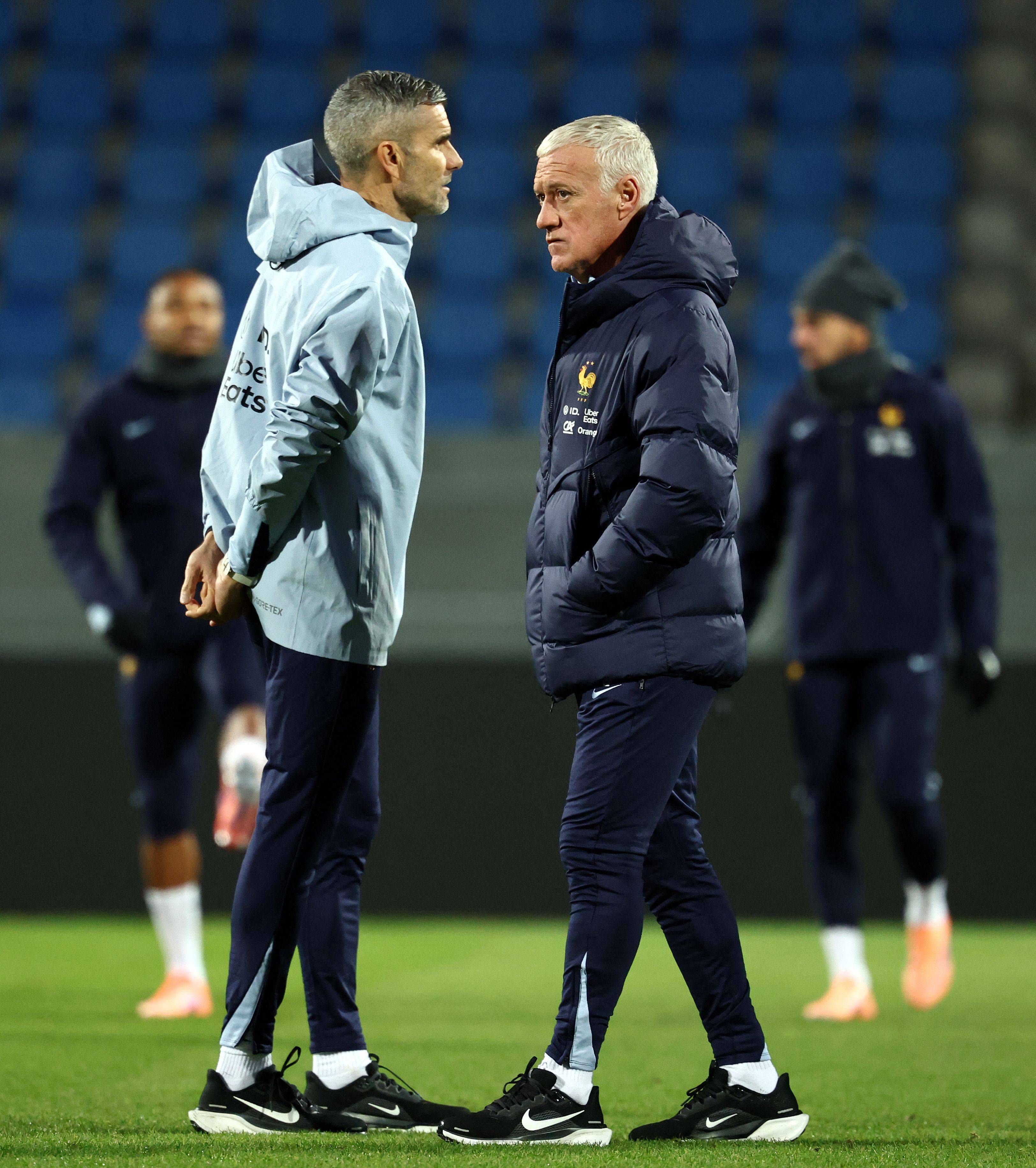 （外代二线）足球——世界杯预选赛：法国队备战