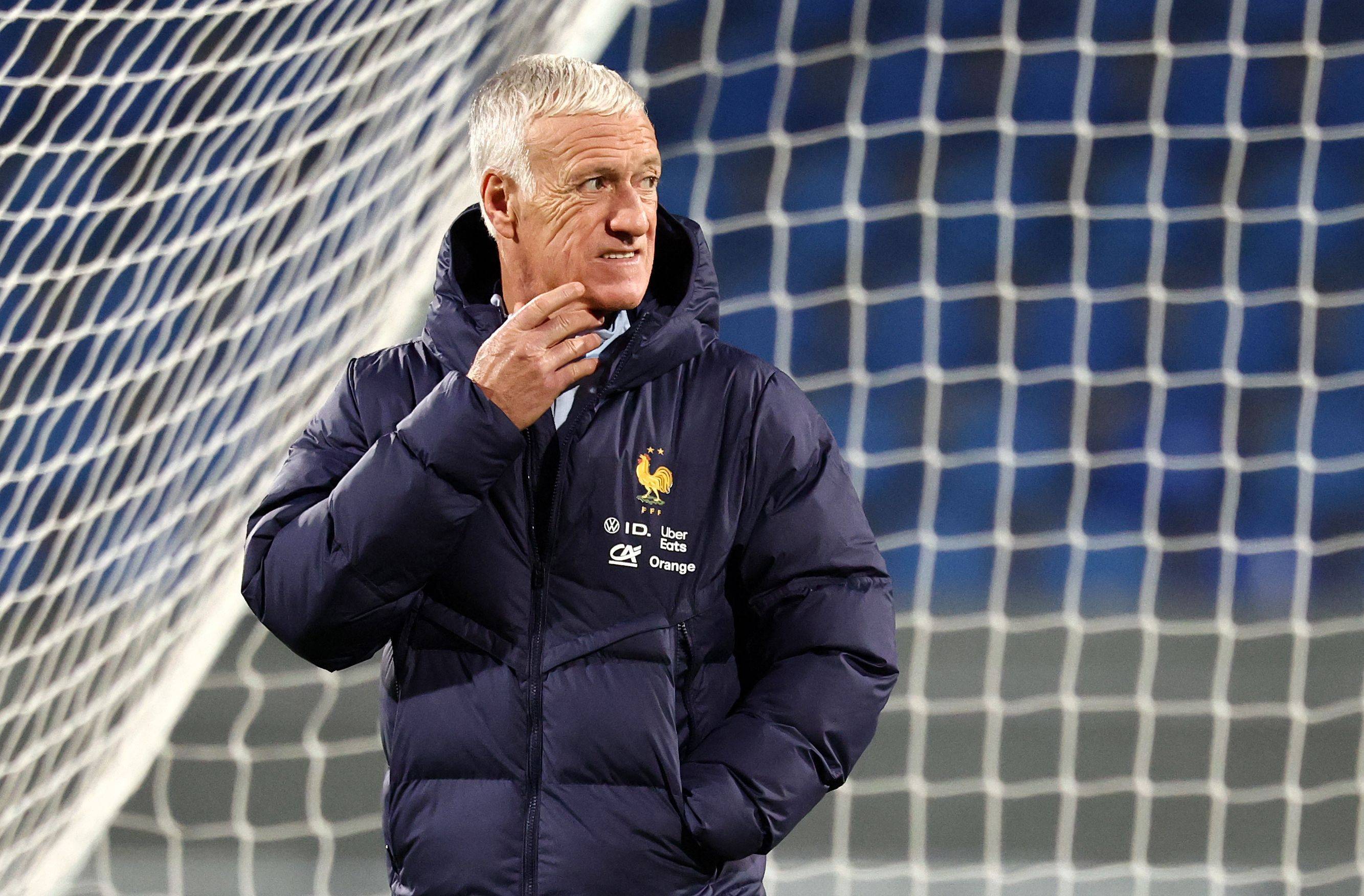 （外代二线）足球——世界杯预选赛：法国队备战