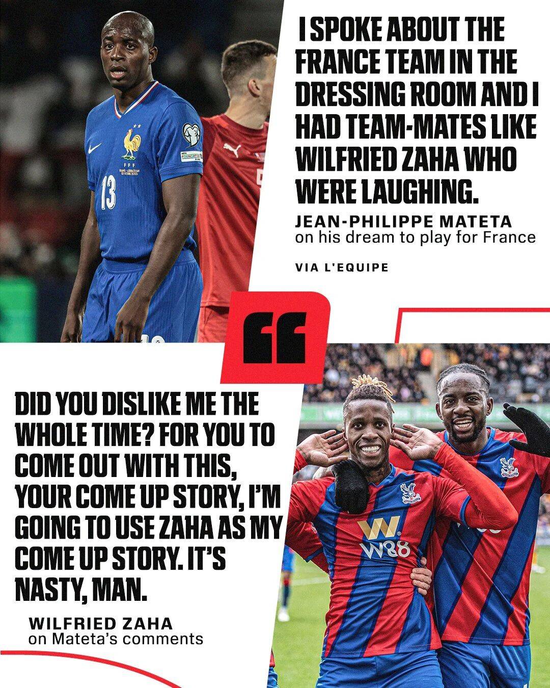 兄弟反目！马特塔28岁入选法国队 赛前采访惹怒昔日大哥