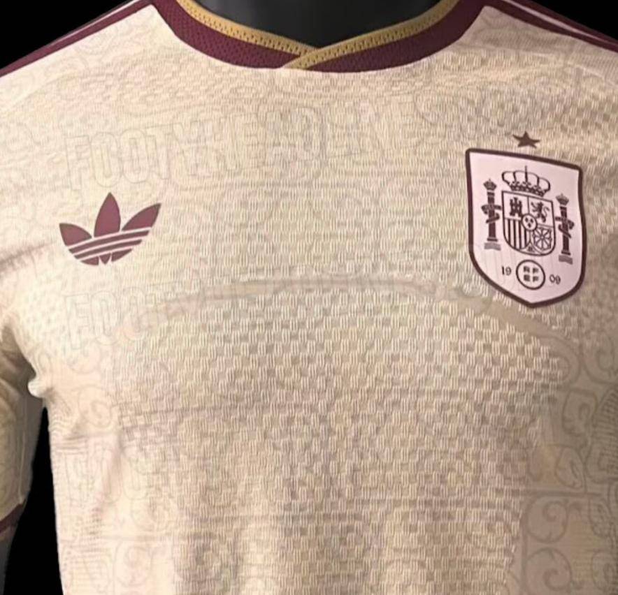 西班牙队2026世界杯客场球衣曝光